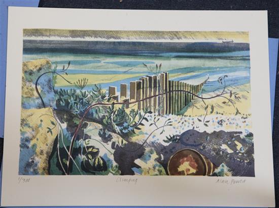 Alan Powers (1955-) Seaside Lithographs; Eight Views of the South Coast 9 x 11.5in.